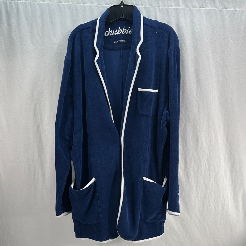 Chubbies Men's 100% Cotton Bath/Pool Beach Vacation Robe W/Pockets 2XL